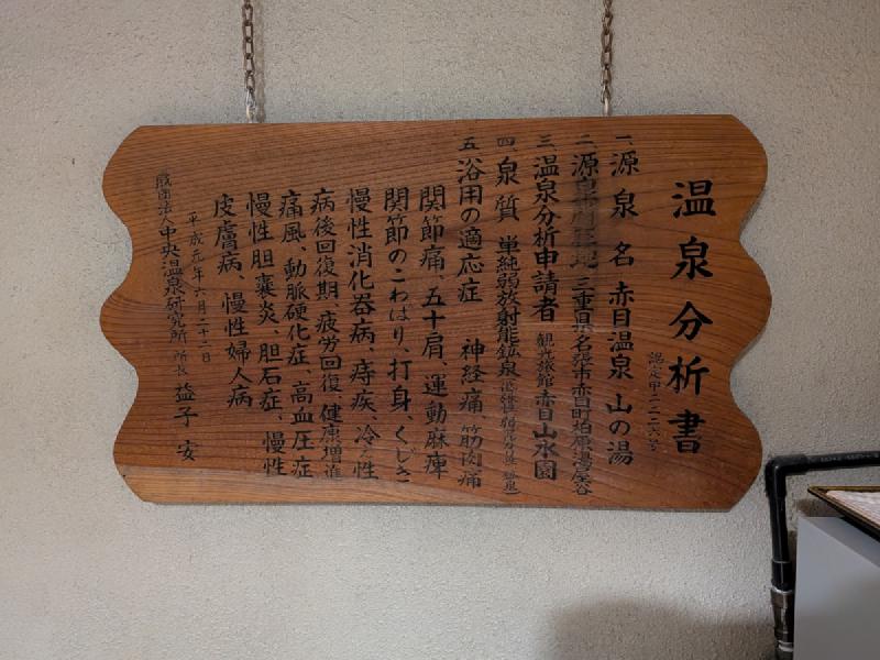 温泉分析書