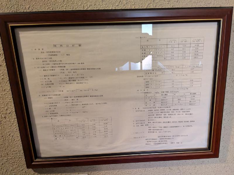 温泉分析書2